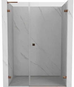Mexen Lunar-B L drzwi prysznicowe uchylne prawe 110 cm, transparent, różowe złoto - 832SL-110-050-60-00-P