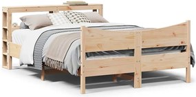 Dwuosobowe łóżko sosnowe z zagłówkiem 160x200 B0-B56
