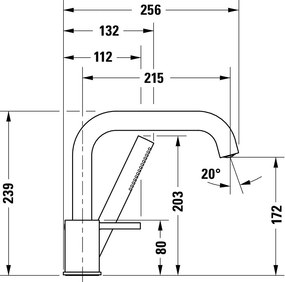3-otworowa bateria wannowa Duravit CircleChrom - AirPlus - EasyClean - 2 tryby wylewki