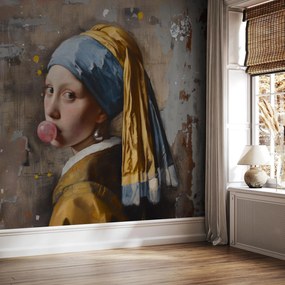 Fototapeta - Nowoczesna dziewczyna z perłą (196x136 cm)