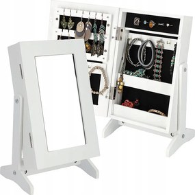 KADAX Mała szafka na biżuterię z lustrem Trullo, biała