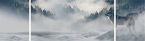 Obraz wilków (170x50 cm)