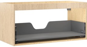 Mexen Box-A korpus szafki podumywalkowej 100 cm, 1 szuflada, dąb - 91AX0-1000-470-1-81