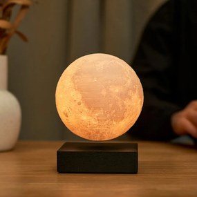 Czarna dekoracja świetlna do kontaktu ø 12 cm Moon – Gingko