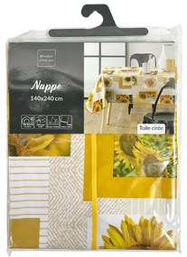 Obrus w słoneczniki SUNFLOWER, 140 x 240 cm, tworzywo sztuczne