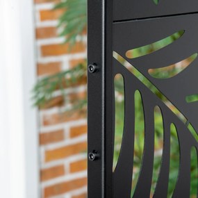 Outsunny Osłona Do Ogrodu 122x45x198cm Stalowy Stabilna Na Zewnątrz | Aosom PL