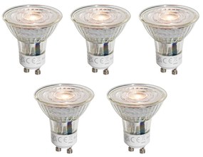 Zestaw 5 żarówek LED GU10 50mm Przezroczyste 4,5W 360 lm 2700K