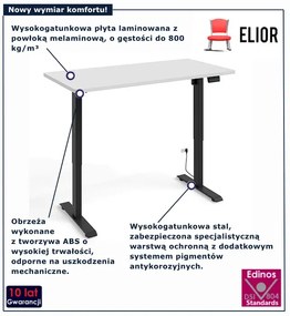 Elektryczne biurko do pracy na stojąco biały + czarny Z2-W30