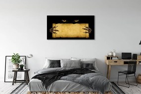 Obraz canvas na ścianę Oczy i Palce na Kartce