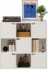 Regał szafka komoda 9półek biała nowoczesna loft