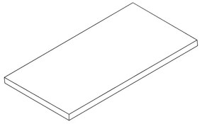Półka z laminowanej płyty wiórowej do ELEMENT SYSTEM, 800 x 200 mm, biała