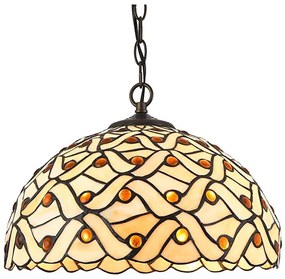 Prezent 223 - Żyrandol na łańcuchu TIFFANY 2xE27/60W/230V