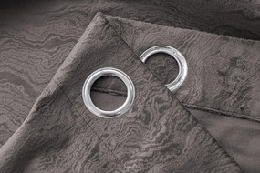 Zaciemniająca zasłona DUNES 140x250 cm, ciemnoszara Zawieszanie: Metalowe pierścienie