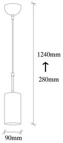 Lampa wisząca w kolorze złota Opviq lights Kem