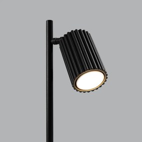 Lampa biurkowa KARBON czarna ryflowana SOLLUX  LIGHTING
