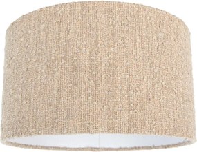 Beżowy abażur materiałowy z tkaniny boucle 35/35/20