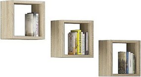 Półka AKORD K25 Dąb Sonoma 25 cm kolor Dąb Sonoma mat 3 półki 25x15x25 cm