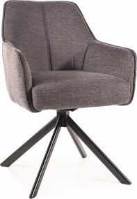 Obrotowe krzesło kubełkowe z lamówką Notti Brego