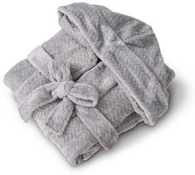 SZLAFROK WARM HUG SZARY M MICRO CHIP