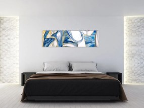 Obraz - Fale z marmuru (170x50 cm)