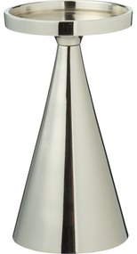 Świecznik dekoracyjny, srebrny, 17 cm