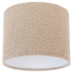 Abażur z tkaniny beżowy z tkaniny typu teddy 18/18/14