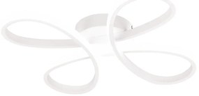 Biała lampa sufitowa LED 40x40 cm Fly – Trio
