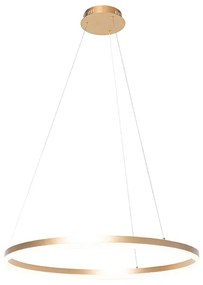 Designerska lampa wisząca złota 80cm LED 3-stopniowe ściemnianie - AnelloDesignerski Oswietlenie wewnetrzne