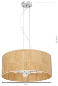 Wisząca lampa w stylu skandynawskim - N55-Morello