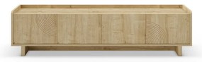 Szafka pod TV w dekorze dębu w naturalnym kolorze 180x45x40 cm Daira – Marckeric