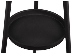 Czarna lampa stojąca z półką (wys. 152 cm) Colette – Trio