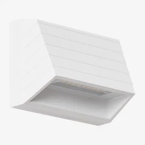 Zewnętrzna Lampa Ścienna Led Z Aluminium Nolise Biała - Sklum