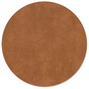 Mata stołowa ze skóry ekologicznej ø 30 cm Circle M Bull – LIND DNA