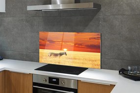 Panel nad Blat Kuchenny Zebra o Zachodzie Słońca