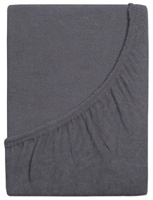 4Home prześcieradło frotte Perfect antracyt, 90 x 200 cm
