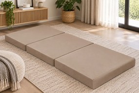 Materac 180/80 + Torba składany turystyczny tkanina Welur : Kolor tkaniny - VELVET - MG06, Rozmiar - 180/80/10, Typ tkaniny - Velvet