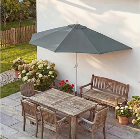 Parasol Lorca I półokrągły UV 50+,  270cm antracyt bez stojaka