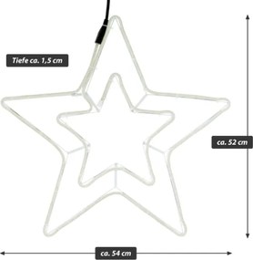 Świąteczna gwiazdka świetlna, 360 LED, 55 cm