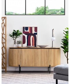 Niska komoda z litego drewna mango 170x80 cm Licia – Kave Home