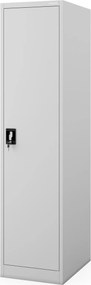Szafa na akta kartotekowa na klucz szara ALEX D600 450 x 1850 x 600 mm