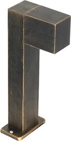 Industrialna lampa stojąca zewnętrzna antyczne złoto 35 cm IP44 - Baleno