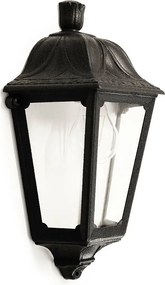 Lampa ?cienna INDURA MEDIUM 6 styl klasyczny - wys. 35 cm x szer. 22 - E27 42W - ?ywica - IP55 - czarny