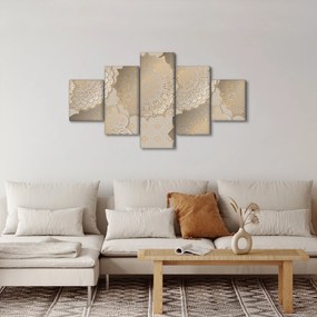 Obraz - Mandale w złotych odcieniach (125x70 cm)