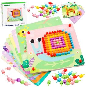 Tooky toy układanka z pinezkami kołki wpinaczka