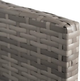 Zestaw Mebli Ogrodowych DALIANO Szary Narożnik Stolik Tarasowy Technorattan Nowoczesny