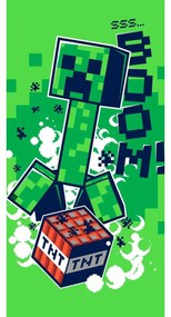 Ręcznik kąpielowy Minecraft Boom, 70 x 140 cm