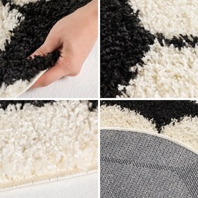 Czarno-kremowy dywan dziecięcy ø 120 cm Fun – Ayyildiz Carpets