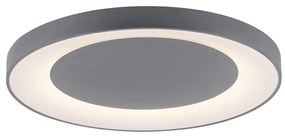 Lampa sufitowa w kolorze ciemnoszarym z wbudowanym LED i pilotem - Meidan Nowoczesny Oswietlenie wewnetrzne