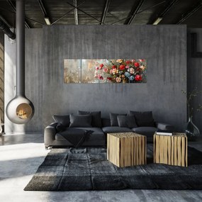 Obraz - Wazon z kwiatami (170x50 cm)
