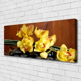 Obraz canvas na ścianę Fioletowa Orchidea w Detalu